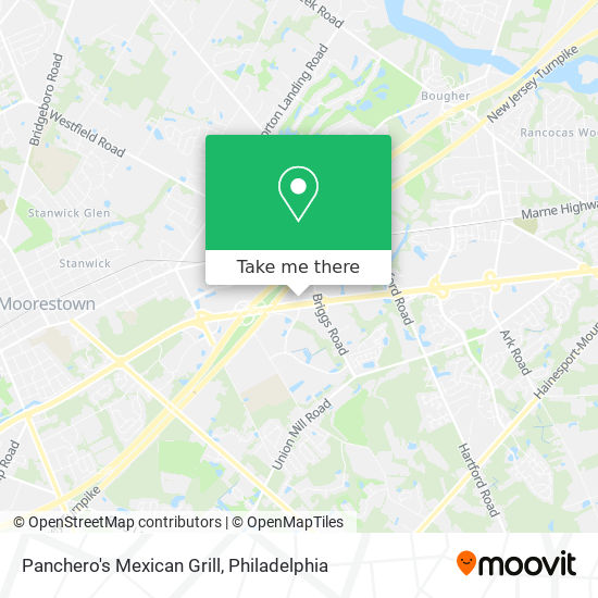 Mapa de Panchero's Mexican Grill