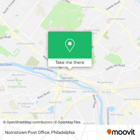 Mapa de Norristown Post Office