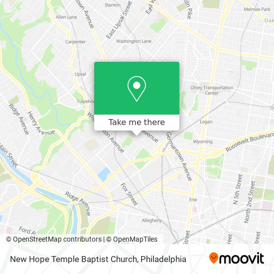 New Hope Temple Baptist Church map