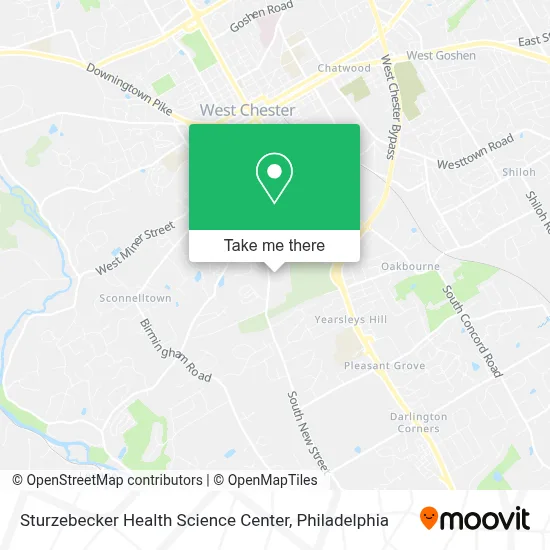Sturzebecker Health Science Center map