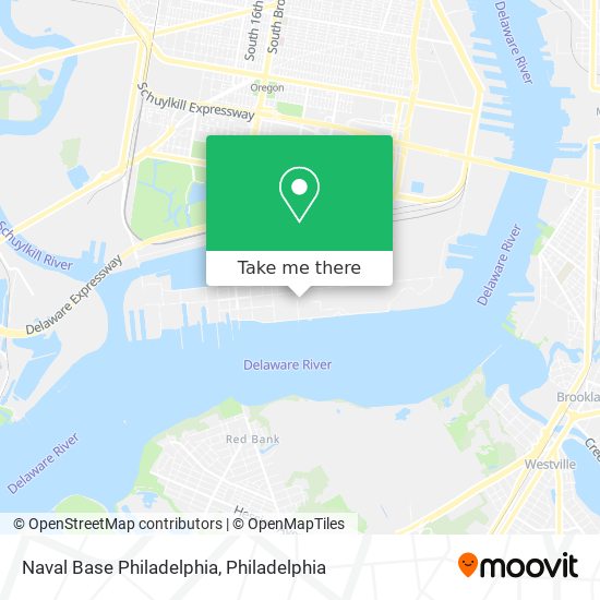 Mapa de Naval Base Philadelphia