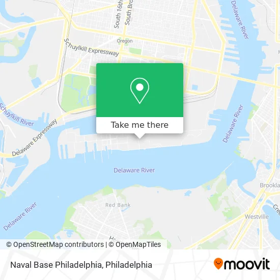 Naval Base Philadelphia map