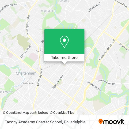 Mapa de Tacony Academy Charter School