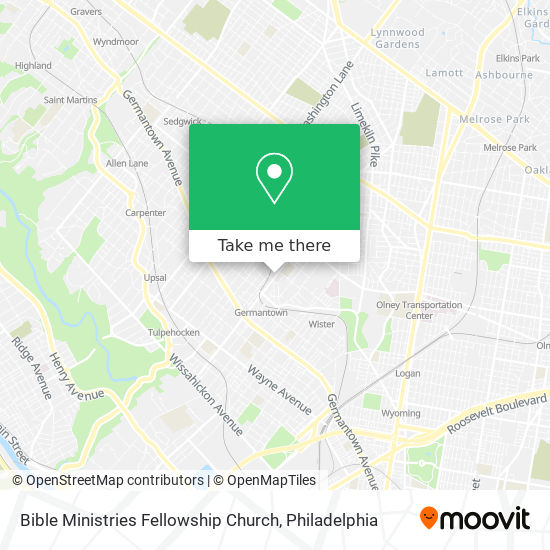 Mapa de Bible Ministries Fellowship Church