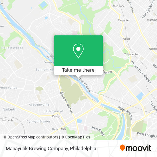 Manayunk Brewing Company map