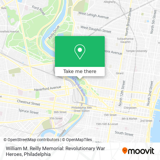 William M. Reilly Memorial: Revolutionary War Heroes map