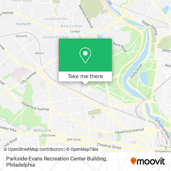 Parkside-Evans Recreation Center Building map