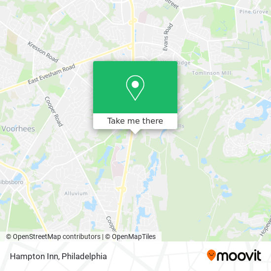 Hampton Inn map