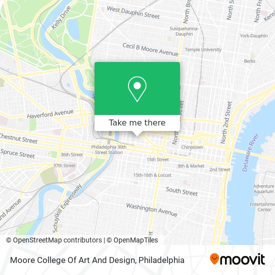 Moore College Of Art And Design map