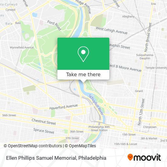 Ellen Phillips Samuel Memorial map