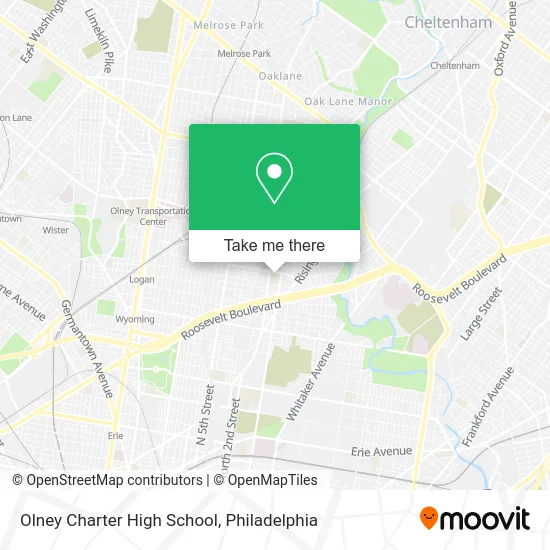Olney Charter High School map