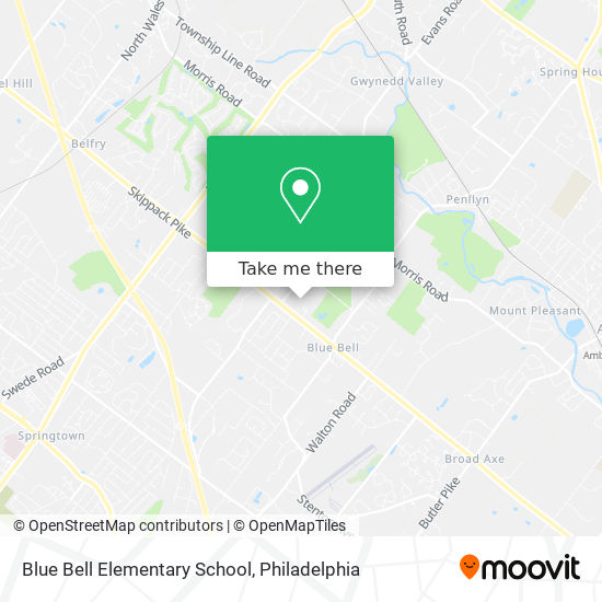 Mapa de Blue Bell Elementary School