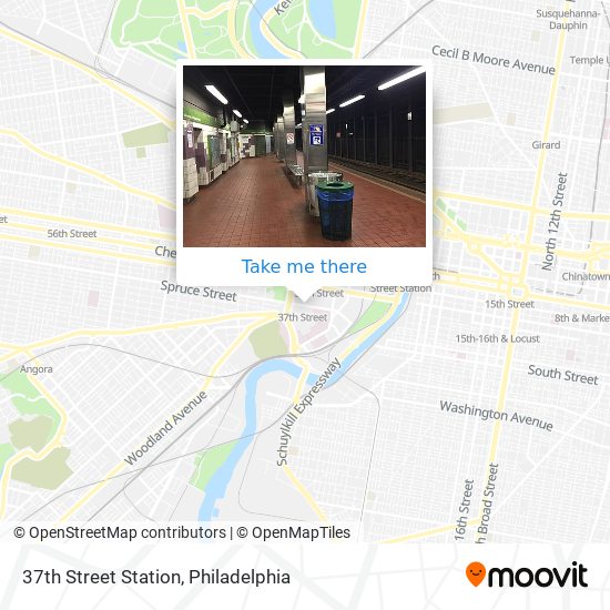 Mapa de 37th Street Station
