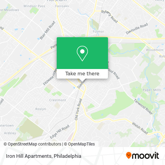 Iron Hill Apartments map