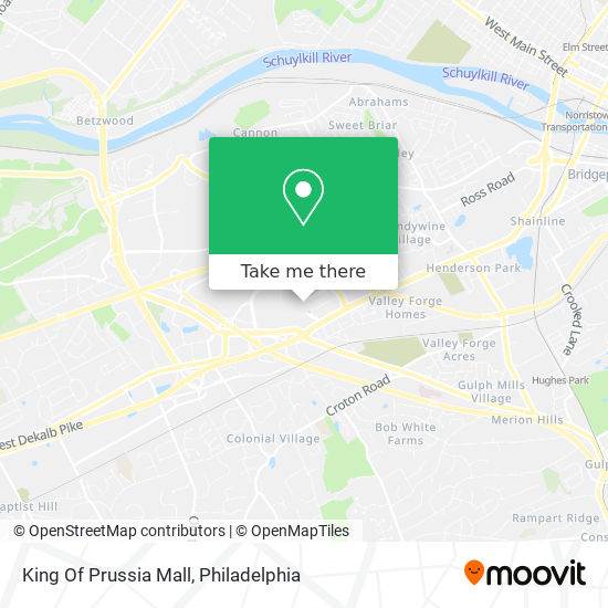 Mapa de King Of Prussia Mall