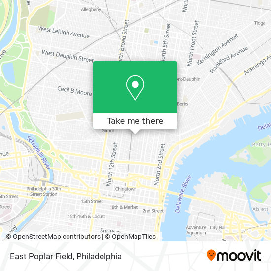 East Poplar Field map