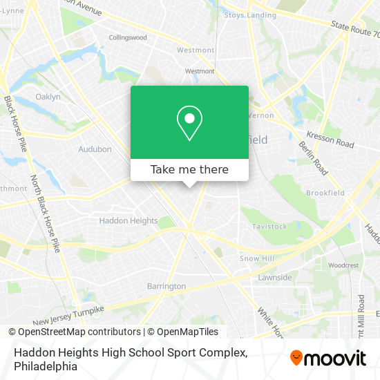 Mapa de Haddon Heights High School Sport Complex