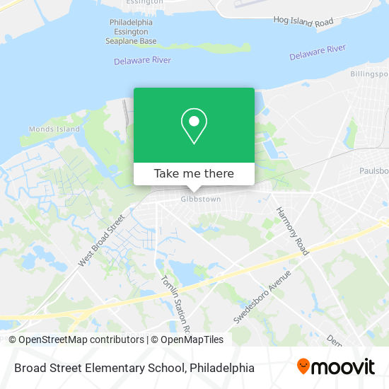 Mapa de Broad Street Elementary School