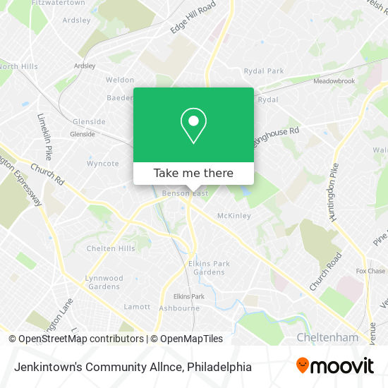 Mapa de Jenkintown's Community Allnce