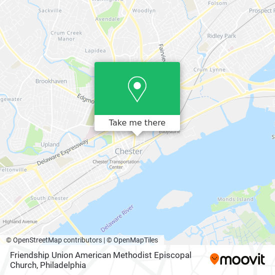 Friendship Union American Methodist Episcopal Church map