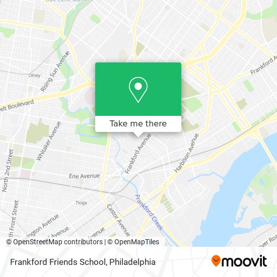 Frankford Friends School map