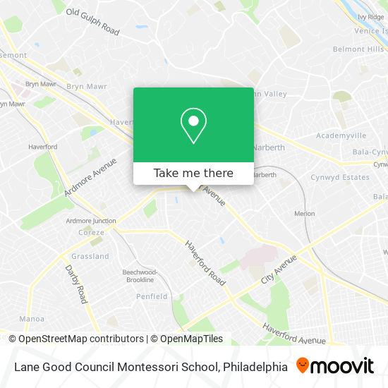 Mapa de Lane Good Council Montessori School
