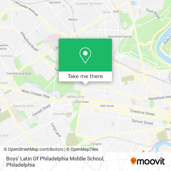 Boys' Latin Of Philadelphia Middle School map