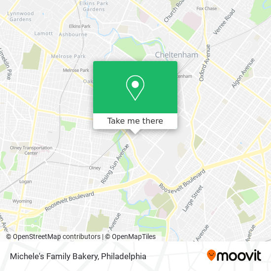 Michele's Family Bakery map
