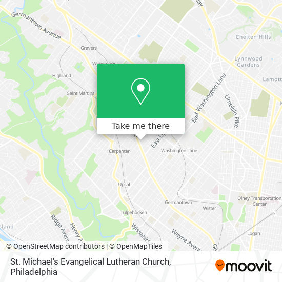 St. Michael's Evangelical Lutheran Church map