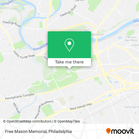Mapa de Free Mason Memorial