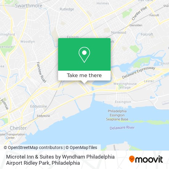 Microtel Inn & Suites by Wyndham Philadelphia Airport Ridley Park map