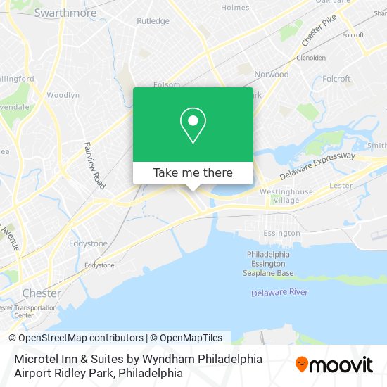 Mapa de Microtel Inn & Suites by Wyndham Philadelphia Airport Ridley Park