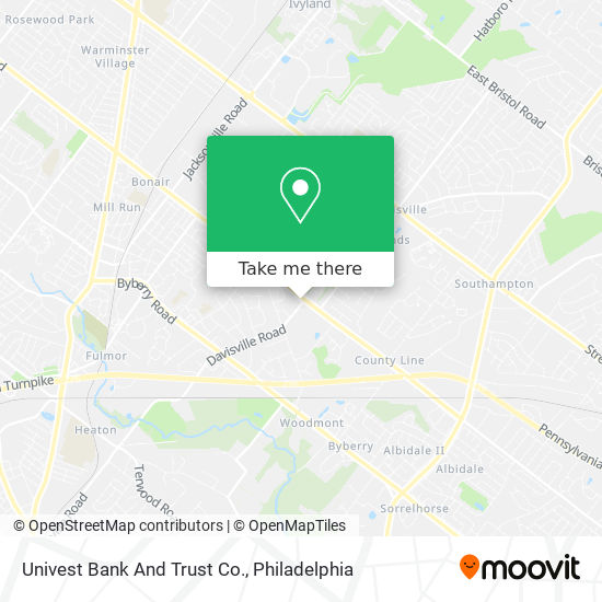 Univest Bank And Trust Co. map