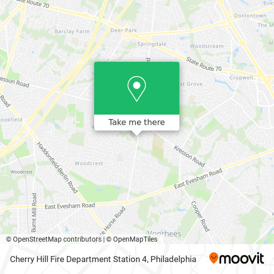 Mapa de Cherry Hill Fire Department Station 4