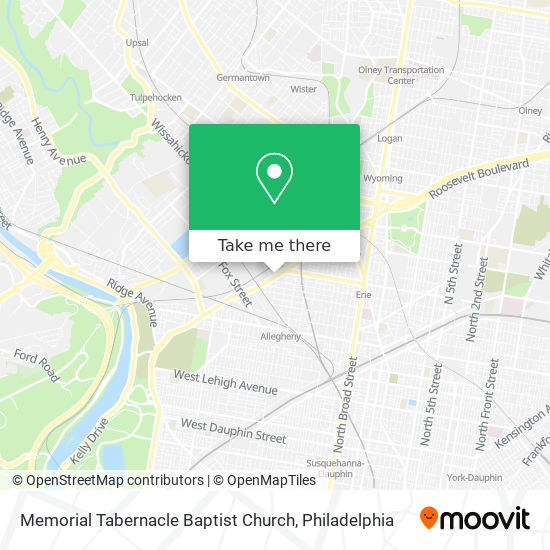 Memorial Tabernacle Baptist Church map