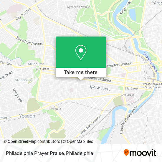 Philadelphia Prayer Praise map