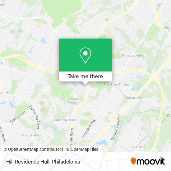 Hill Residence Hall map