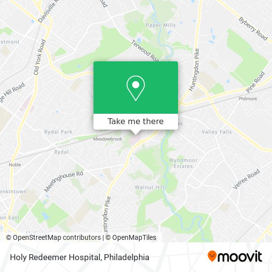 Mapa de Holy Redeemer Hospital