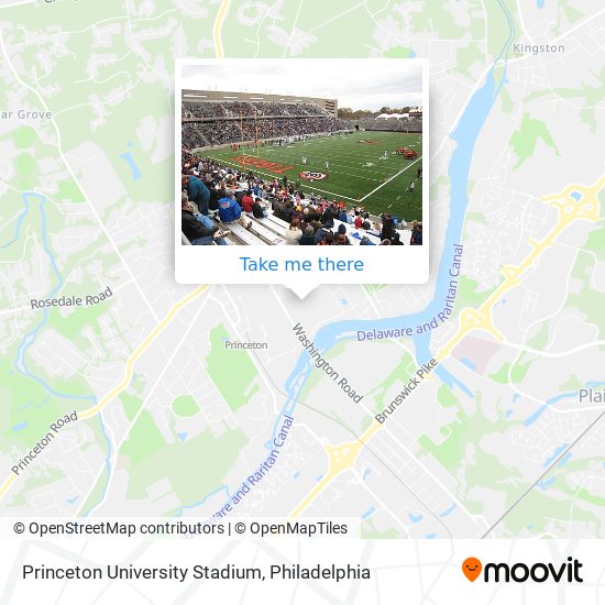 Mapa de Princeton University Stadium