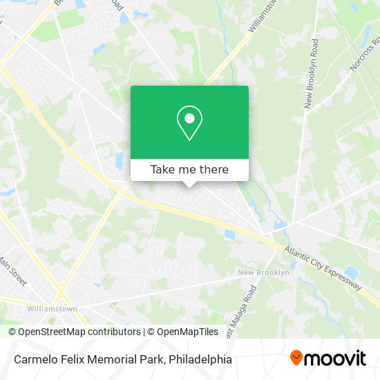 Carmelo Felix Memorial Park map