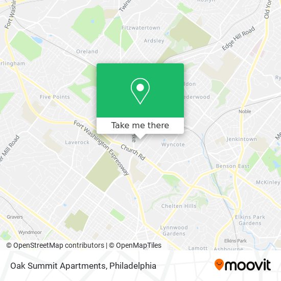 Oak Summit Apartments map