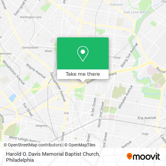 Harold O. Davis Memorial Baptist Church map