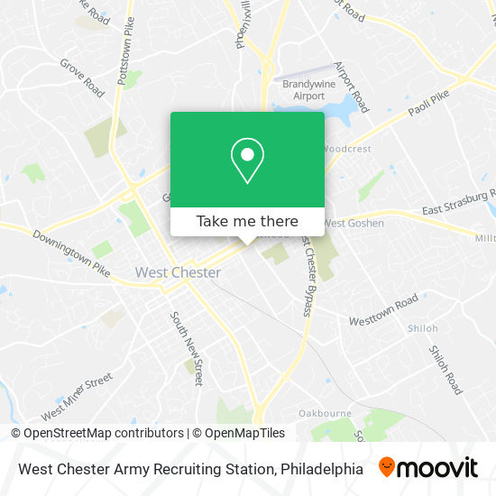 West Chester Army Recruiting Station map