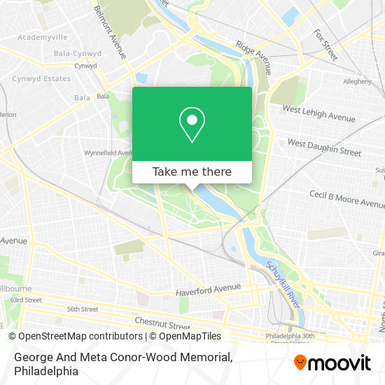 George And Meta Conor-Wood Memorial map