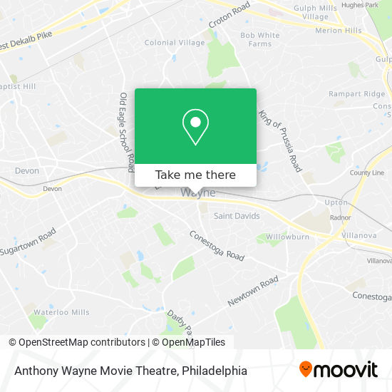 Mapa de Anthony Wayne Movie Theatre