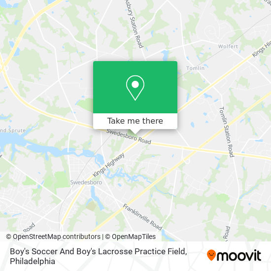 Boy's Soccer And Boy's Lacrosse Practice Field map