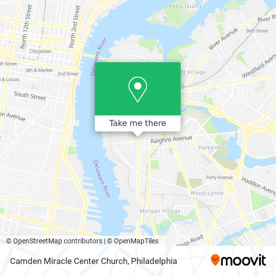 Camden Miracle Center Church map