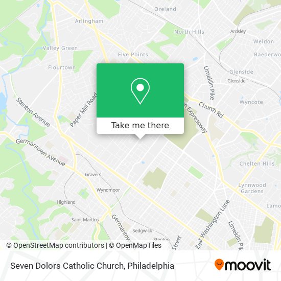 Seven Dolors Catholic Church map