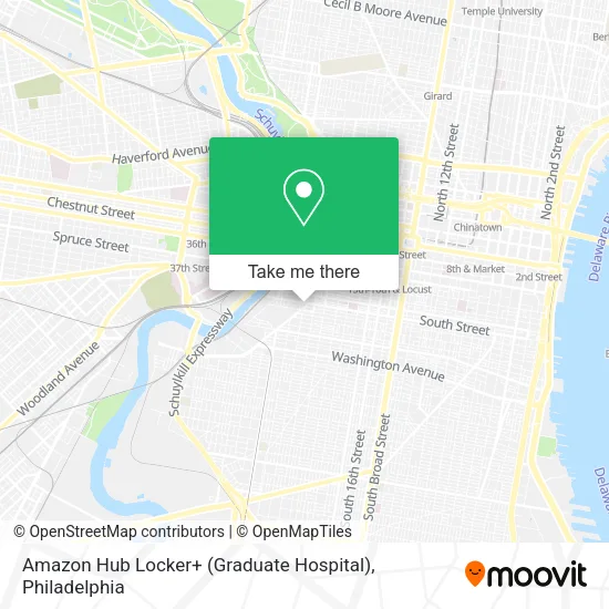 Amazon Hub Locker+ (Graduate Hospital) map
