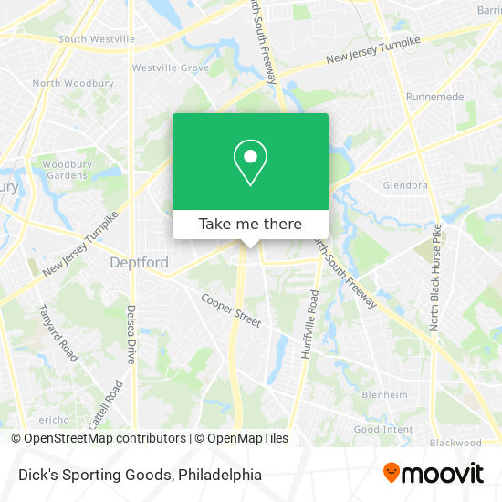 Dick's Sporting Goods map